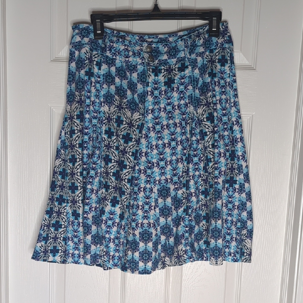 Athleta Skort Skirt With Shorts Whatever Geometric Print 6 Tall